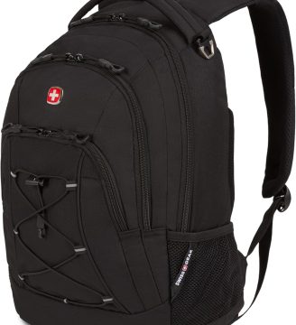 SwissGear 1186 Bungee Backpack, Black, 17-Inch